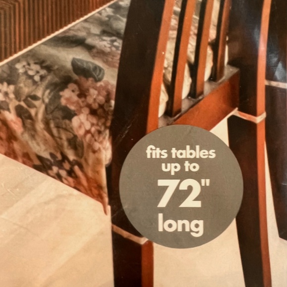 Light Wood Stretch Rectangular Table Cloth - Picture 3 of 4